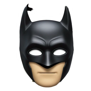 Chat noir avec un masque de batman sticker