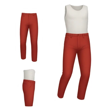 red trouser sticker