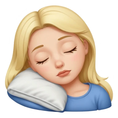Sleepy girl sticker