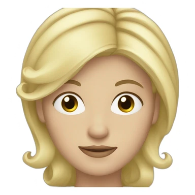 blonde hair lady sticker