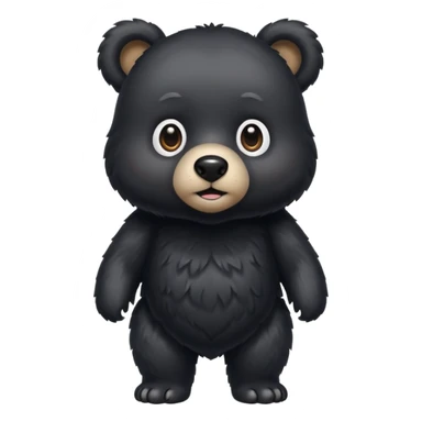 i wanna emoji black bear for my bio sticker