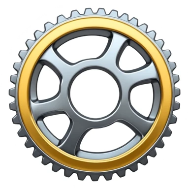 gear with infinity loop inside sticker