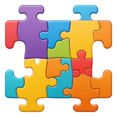 Puzzle Pieces Joined sticker