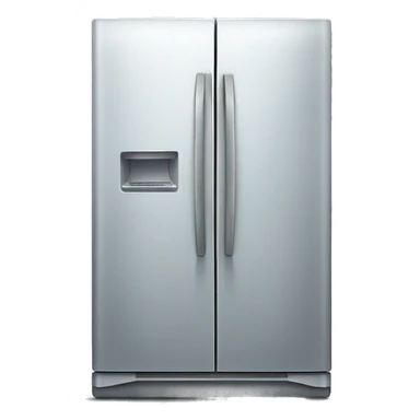 Fridge with sorrow look sticker