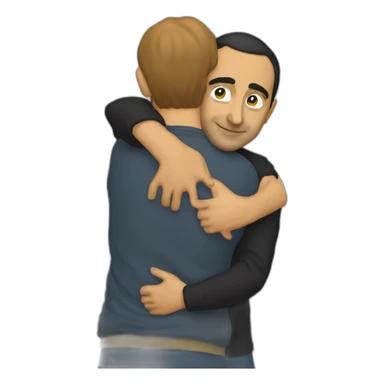 realistic eric zemmour hugging a tree sticker