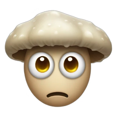 Fungi face mad sticker