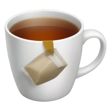 Teabag in a cup sticker