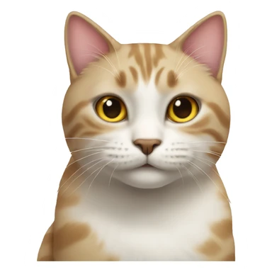 Cat with heay sticker