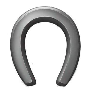 A horseshoe magnet, as used to pick up iron. sticker
