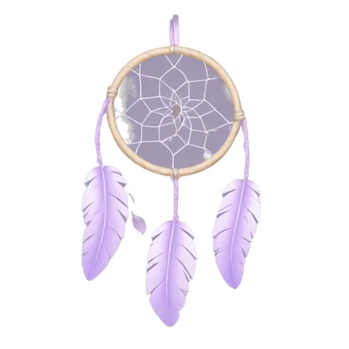 Pastel lilac dreamcatcher sticker