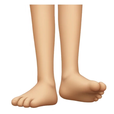 Girl with one huge foot and one regular foot sticker