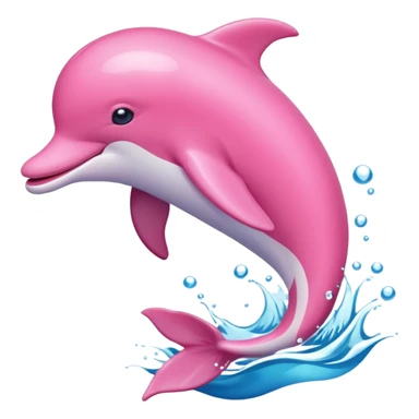 Pink dolphin sticker