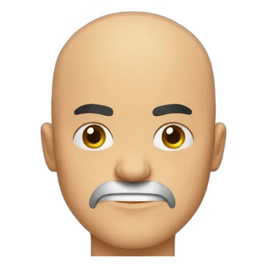 bald man angry sticker