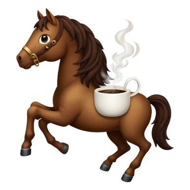 I need a coffee horse sticker