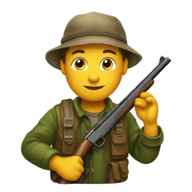 boy duck hunter  sticker