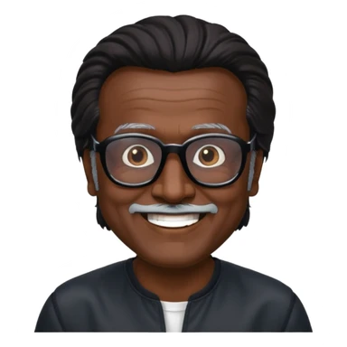 Rajinikanth baasha black cooling glass mass sticker