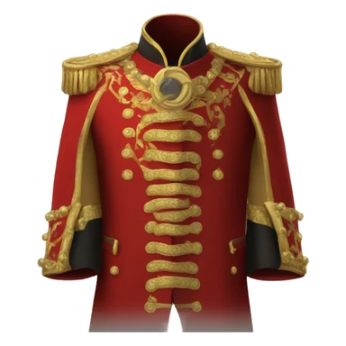 Red ring master coat with gold detailing  sticker