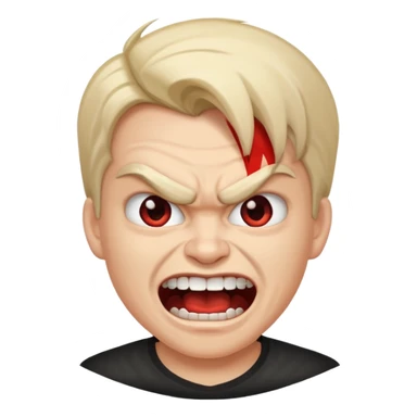 evil laugh, angry face, youtube logo sticker