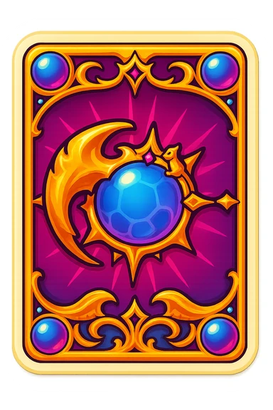 render a playing card back design for PCU sticker