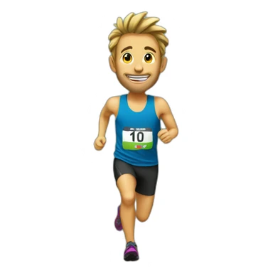 I love trail running sticker