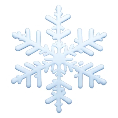 bold snowflakes  sticker