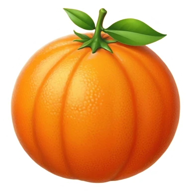 i want a happy orange fruit. sticker