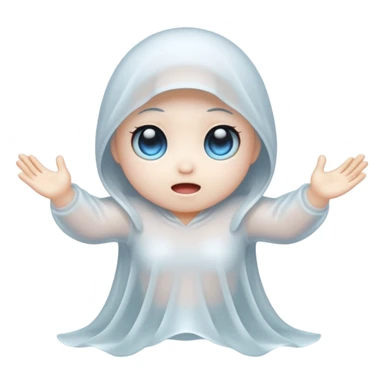 twerking little anime ghost sticker