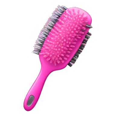 pink hairbrush sticker