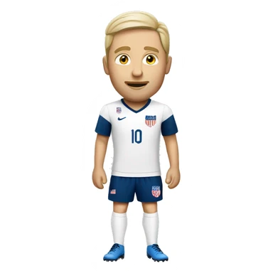 USA white man soccer sticker