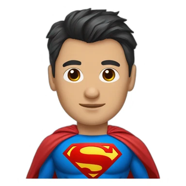 SuperHero Kazakh man superman sticker
