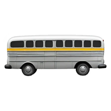 Side view Graphite colored 1956 ghost busters school bus sticker