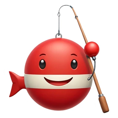 Fishing bobber sticker