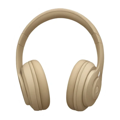 Beats headphones beige sticker