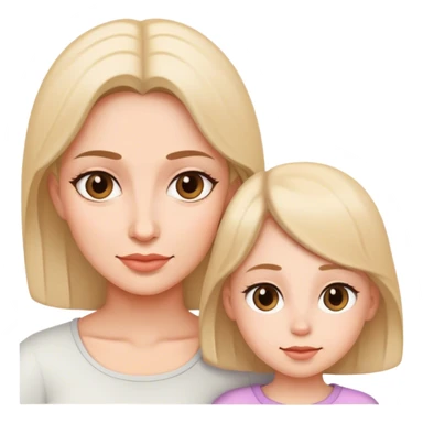 mother and daughter sticker