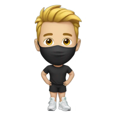 Elon mask in jogger sticker