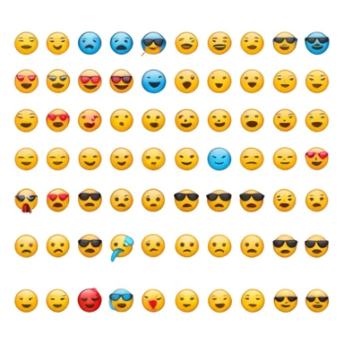 Make an aesthetic emoji pack sticker