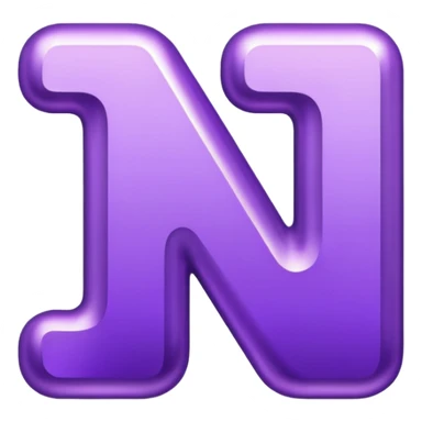 Shiny fancy purple big letters saying "YOU" sticker