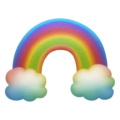 Rainbow semi sticker