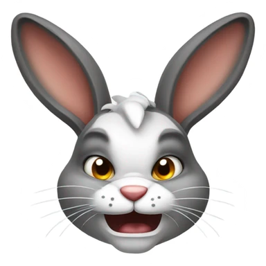 Angry Dutch rabbit  sticker