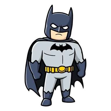 batman character cartoonish sticker style sticker