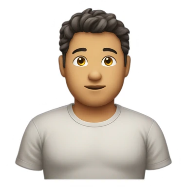 plump boy tight shirt sticker