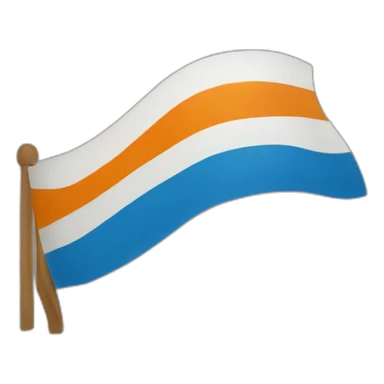 flag showing 1st position sticker