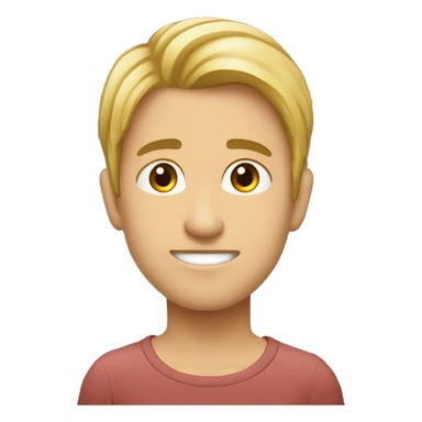 мужчина 28 лет светлые волосы маленький нлс круглое лицо маленькие губы голубые глаза и щетина  sticker