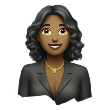 woman with money sticker