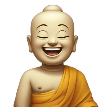 Laughing budhha sticker