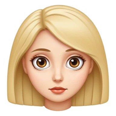 Woman with big eyes sticker