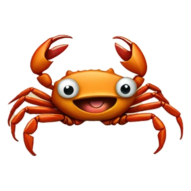 a crab on a book sticker