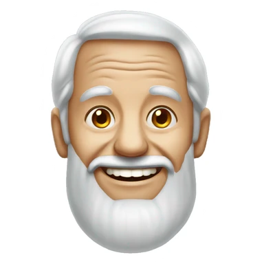 smiling old man portrait sticker