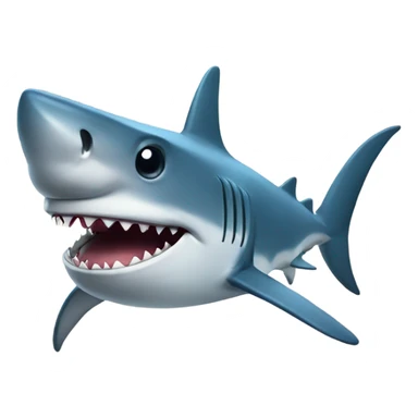 Shark with a hat sticker