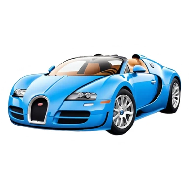 Bugatti Veyron - Bugatti (Model Year: 2020) (Iconic colour: Blue) sticker
